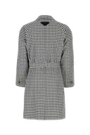 Prada Embroidered Cotton Overcoat