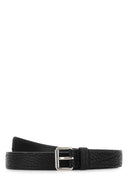 Cinturón de cuero negro prada