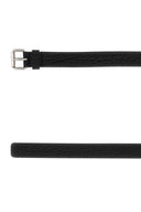 Cinturón de cuero negro prada