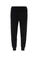 Joggers de mezcla de algodón negro Prada