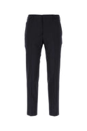 Prada Navy Blue Stretch Wool Pant