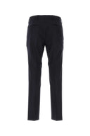 Prada Navy Blue Stretch Wool Pant
