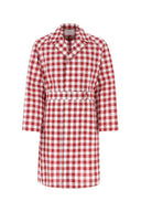 Prada Embroidered Cotton Overcoat