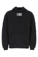 Vtmnts schwarze Baumwollmischung übergroßes Sweatshirt