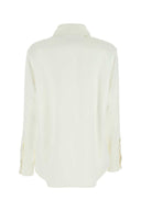 Shirt in raso di Bottega Veneta avorio