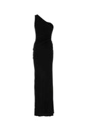 Saint Laurent Black Viskose Langes Kleid