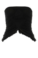 Saint Laurent Black Cupro Top