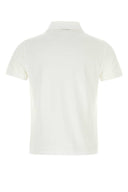 Saint Laurent White Piquet Polo