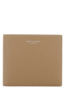 Saint Laurent Beige Leather Wallet