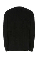 Prada Black Wool Blend Oversize Cardigan