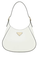 Prada White Leather Cleo Shoulder Bag