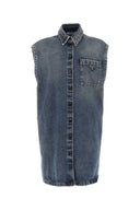 Prada denim ermeløs skjorte