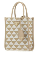Prada bestickter Stoff Micro Symbole Handtasche