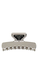 Prada Silver Metal Hair Clip