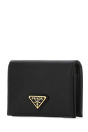 Prada-Geldbörse aus schwarzem Leder