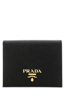 Portfel skórzany czarny prada