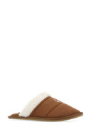 Polo Ralph Lauren Brown Stoff Kelcie Pantoffeln
