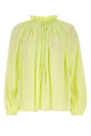 Lanvin Fluo gelbe Polyesterbluse