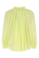 Lanvin Fluo gelbe Polyesterbluse