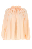 Lanvin Pastellrosa Crepe Bluse