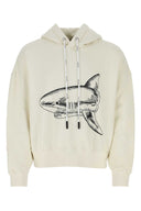 Palm Angels Ivory Cotton Sweatshirt