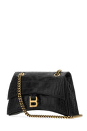 Crush de cuero negro de Balenciaga S Bolso de hombro