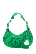 Balenciaga Green Nappa Leather Le Cagole S Shoulder Bag