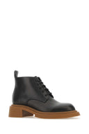 Loewe Black Leder -Knöchelstiefel