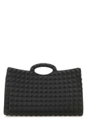 Valentino Garavani Black Rubber Le Troisiã¨Me Shopping Bag
