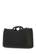 Valentino Garavani Black Rubber Le Troisiã¨Me Shopping Bag