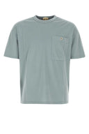 Ten C Powder Blue Cotton T Shirt