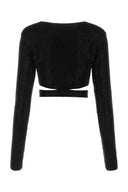 Andrea Adamo Embellished Viscose Blend Top