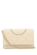 Tory Burch in pelle avorio frizione Fleming