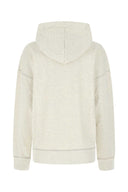 Isabel Marant Etoile Melange Ivory Cotton Blend Mansel Sweatshirt