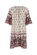 Isabel Marant Etoile bestickte Baumwollschode Mini -Kleid