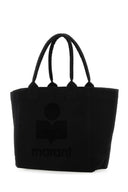 Isabel Marant Black Cotton Small Yenky Shopping Bag