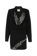 Isabel Marant Black Crepe Lazeli Mini Dress
