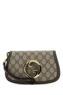 Gucci Gg Supreme Fabric Mini Gucci Blondie Clutch