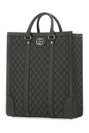 Gucci Gg Supreme Fabric And Leather Ophidia Shopping Bag