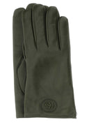 Gucci Handschuhe aus militärgrünem Nappaleder