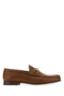 Braune Leder-Loafer von Gucci