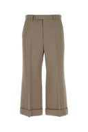 Pantalón de corte de lana de barro de Gucci