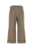 Pantalón de corte de lana de barro de Gucci