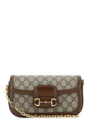 Gucci Leather And Gg Fabric Handbag
