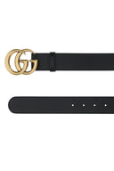 Gucci Black Leather Belt