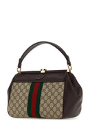 Gucci Gg Supreme Stoff- und Lederhandtasche