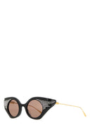 Schwarze Gucci-Acetat-Sonnenbrille