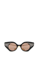 Schwarze Gucci-Acetat-Sonnenbrille