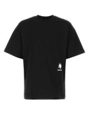 OAMC schwarzes Baumwoll übergroße T -Shirt