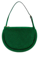 Jw Anderson Green Suede Bumper Moon Shoulder Bag